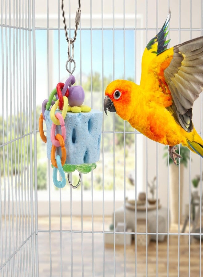 Litewoo Bird Beak Grinding Stone Molar Mineral Block Toy Bird Cage Accessories for Bird Parrot Budgie Parakeet Cockatiel Lovebirds Conures Finch Hamster Rat (1Pcs) - Image 5