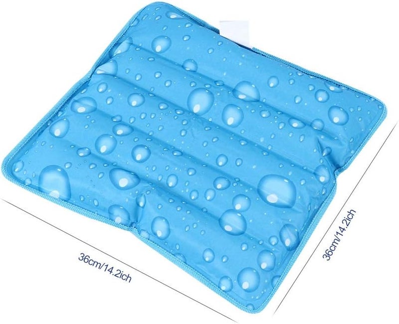klarako Cooling Pad, Reusable Gel Ice Bag with Ice Crystal Powder, Cold Compress, Ice Bag, Cooling Bag, Gel Cushion, Removable Car Cushion, Seat Cover, Water Ice Cover, Cooling artifact (36 x 36 cm) - Image 4