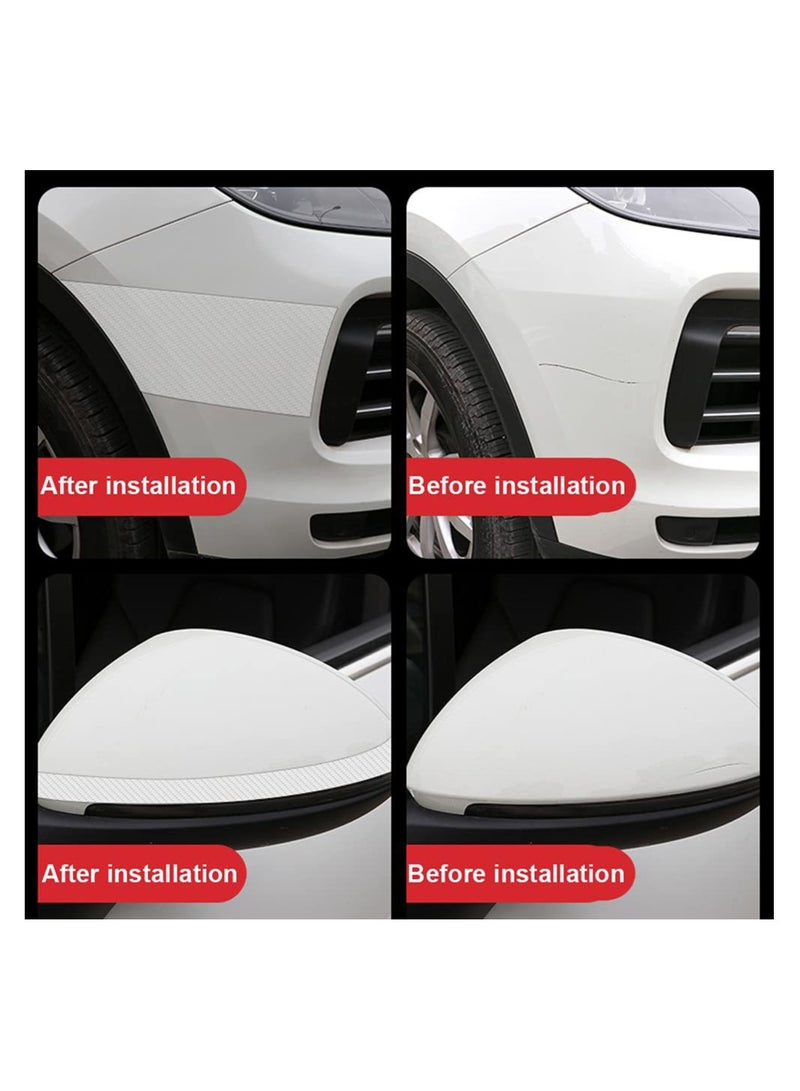 KASTWAVE Car Threshold Strip, Transparent Carbon Fiber Bumper Anti-Collision Strip, Universal Body Film Automotive for Car Door Edge/Front Rear Bumper/Door Sill Protector, Fits for Most Car (2In x 33Ft) - Image 5