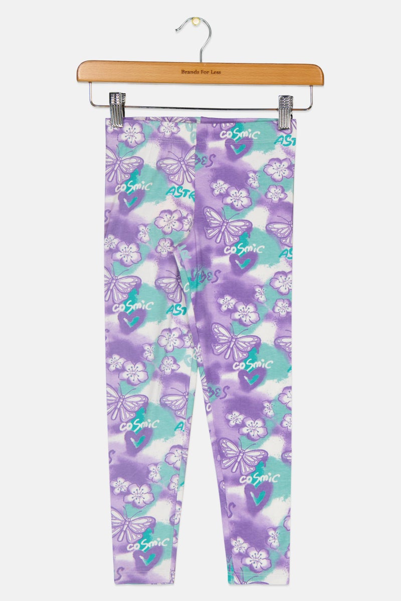 Hamleys Kids Girl Allover Print Leggings, Multicolor - Image 2