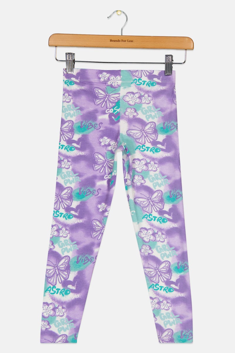 Hamleys Kids Girl Allover Print Leggings, Multicolor - Image 3