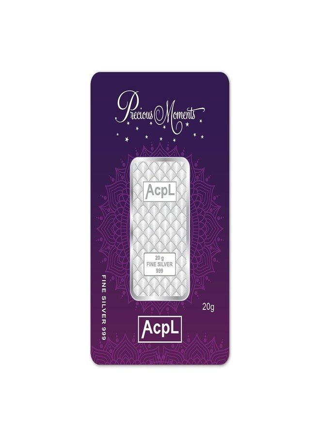ACPL سبيكة فضة من مجموعة Acpl Precious Moments، وزنها 20 غرامًا، تحمل علامة الجودة BIS، وعيارها 999. - Image 3