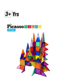 PicassoTiles PicassoTiles Classic Magnetic Building Blocks Set ( 101 Pieces )  - Image 1