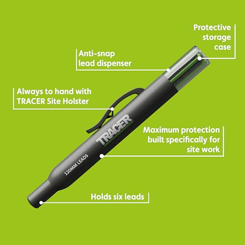 Tracer 6x Replacement Lead Dispenser (including 4x 2B Dark Graphite Replacement Leads and 2x Yellow Alternative Leads) - Image 2