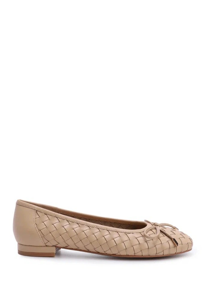 Women's Leather Flat Flatform Ballet Flats Soft leather handwoven Beige - pzsku/ZF22B4E9B88F060F93E61Z/45/_/1694567167/c26b9b01-b5be-484a-9205-7a226cb1f661