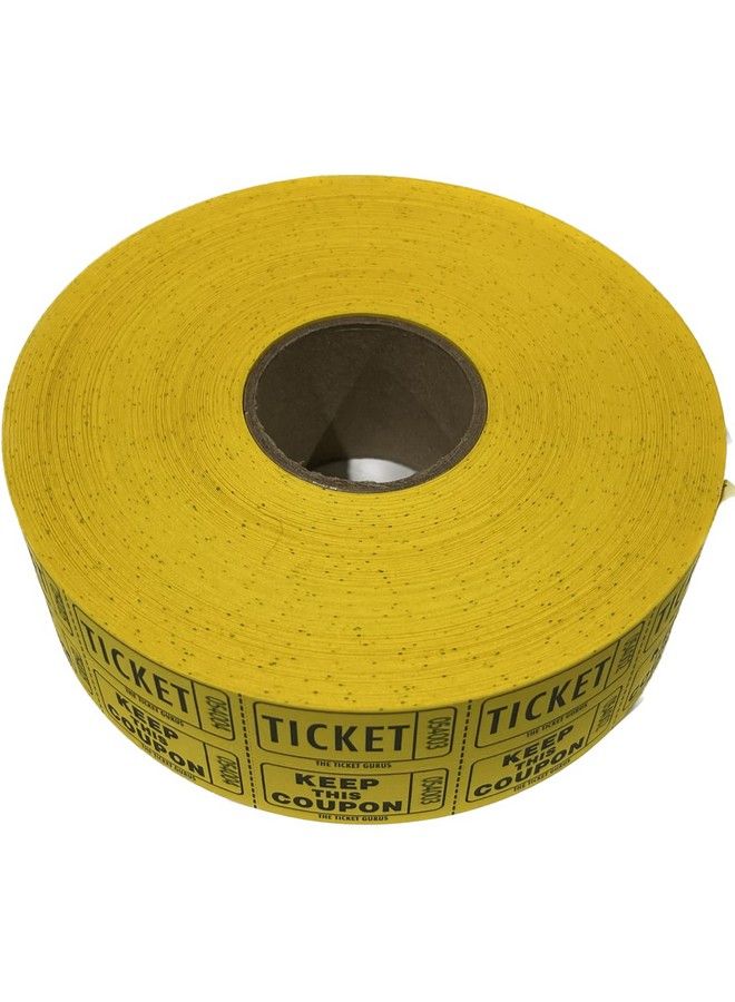 The Ticket Gurus Ticket Gurusdouble Raffle Ticket Roll : Roll Of 2000 (Yellow) - Image 3