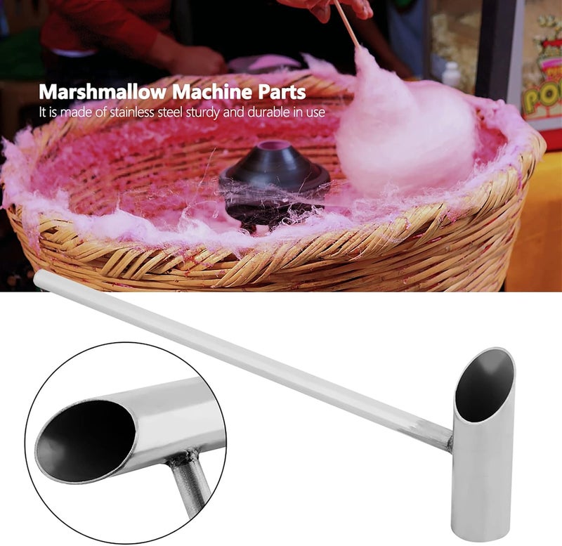 Kodrily Marshmallow Machine Spoon, Stainless Steel Sugar Spoon, Cotton Candy Scoop with Long Handle, Cotton Candy Machine Spare Parts Supplies, 12.4in Length 3.34in Width - Image 3