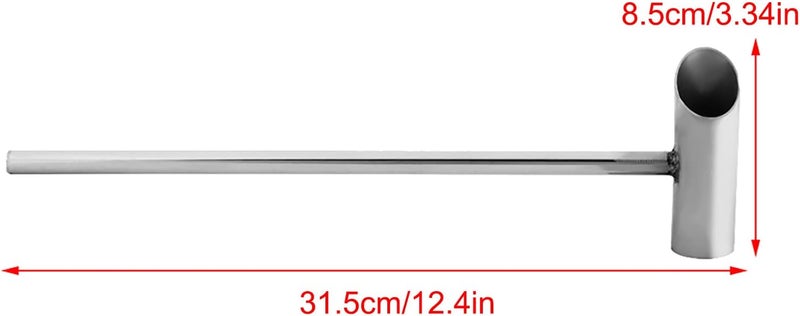 Kodrily Marshmallow Machine Spoon, Stainless Steel Sugar Spoon, Cotton Candy Scoop with Long Handle, Cotton Candy Machine Spare Parts Supplies, 12.4in Length 3.34in Width - Image 2