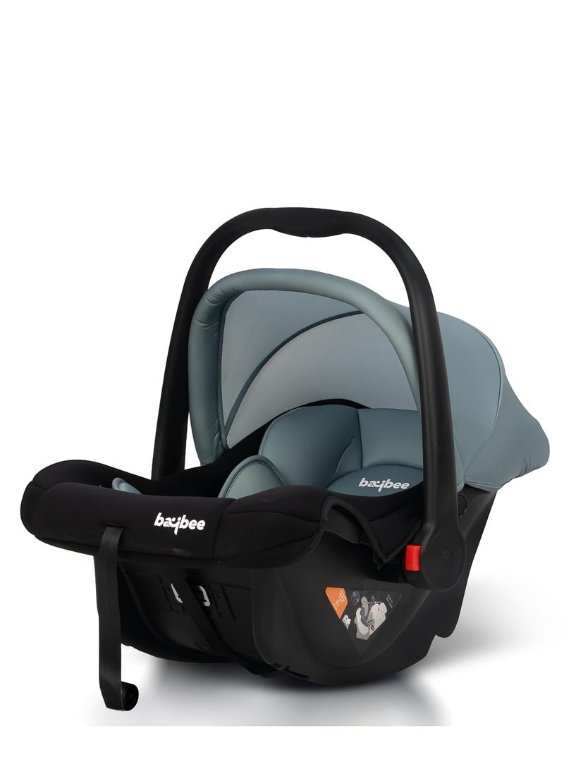 3 in 1 Multi Purpose Baby Carry Cot n Car Seat with Handle, Canopy, Adjustable Handle, 3 Point Safety Belt Rocker for Infant Baby Carry Cot for New Born Baby 0 to 15 Months Green