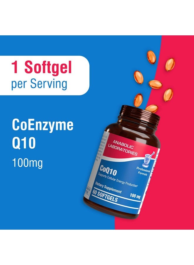 Anabolic Laboratories High Absorption CoQ10 100mg Softgels - Clinical Formula Coenzyme Q10 100mg for Skin Heart Energy Antioxidant and Brain Support - Easy to Swallow - Made in The USA in cGMP Facilities - 60 Servings - Image 3