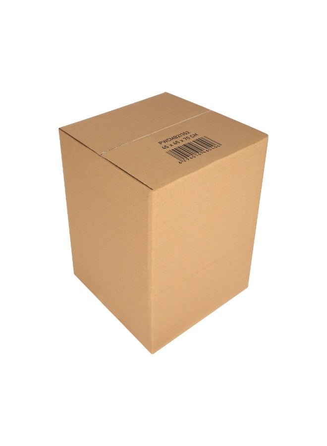 Packwell Brown 5-Ply Heavy-Duty Corrugated Carton Box 45x45x70cm  30kg Capacity | Strong Packing Box for Shipping, Storage & Moving - Image 4