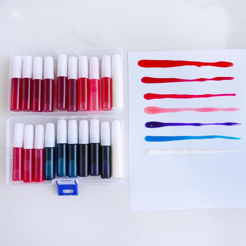 Winlyn 24 Sets Heart Suncatchers Ornaments Decoration DIY Window Paint Art Stickers Craft Kit Heart Sun Catchers for Kids Valentine's Day Classroom Party Art Project Gift Favor - Image 4