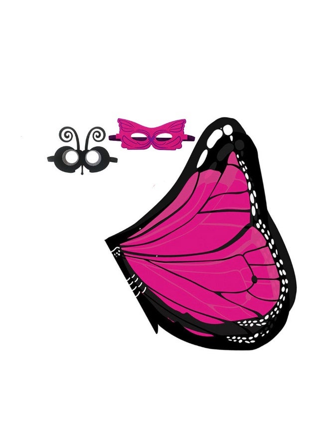 JAYATO Butterfly Fairy Costume for Girls & Women, Wings with Mask, Halloween Costume, Birthday Party Dress-Up, Carnival, Stage Performance, Cosplay & Comic Con Outfit - Image 2