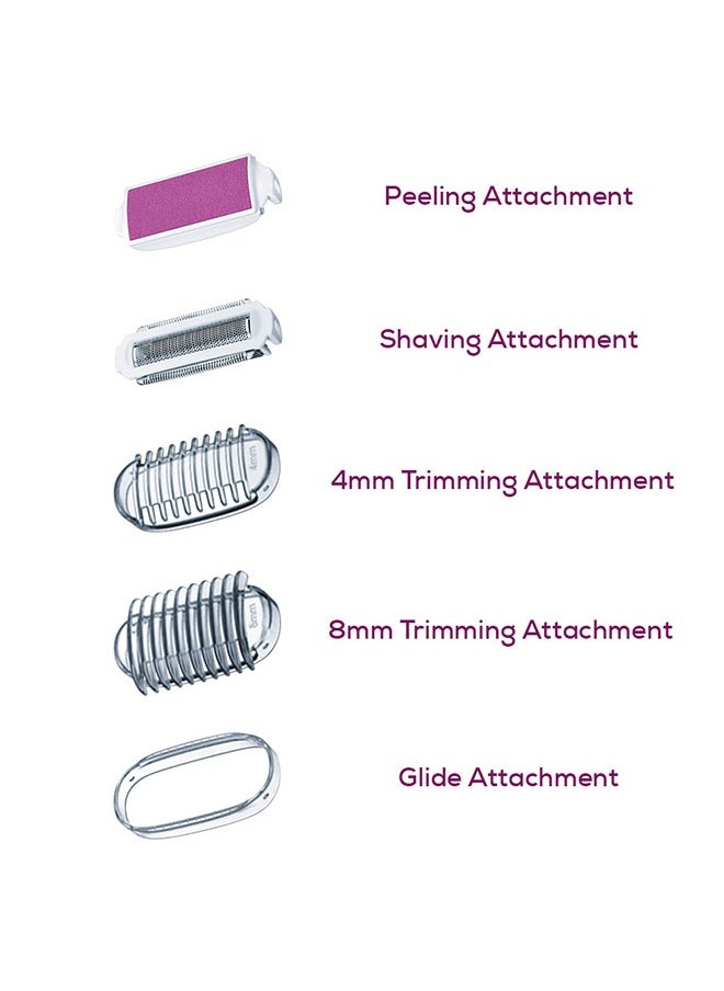 Beurer Electric Lady Shaver With 4 Attachments Suit Every Situation Led Light Flexible Shaving Head Suitable For Dry And Wet Shaving Hl36  - Image 3