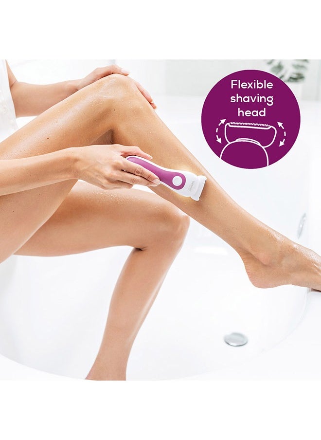 Beurer Electric Lady Shaver With 4 Attachments Suit Every Situation Led Light Flexible Shaving Head Suitable For Dry And Wet Shaving Hl36  - Image 5