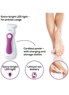 Beurer Facial Mini Hair Remover | Hl36 | Electric Facial Hair Removal For Women, Quick And Gentle, Finishing Touch For Upper Lips, Chin And Cheeks, Ideal For On-The-Go, With Extra Bright Led Light, White Color | Premium Facial Cleansing Tools  - Image 4