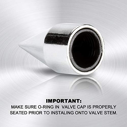 Pilot Automotive Pilot IP-2049 Spiked Chrome Finished Valve Caps, 1 Pack, Silver - Image 3