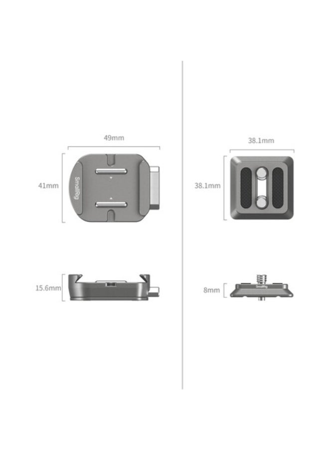 SMALLRIG SmallRig Hawklock H38 Arca-Type Base with Quick Release Plate  - Image 2