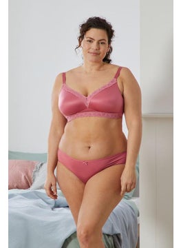 Tchibo Women Non Padded Soft Lace Bra, Rose Pink  - Image 1