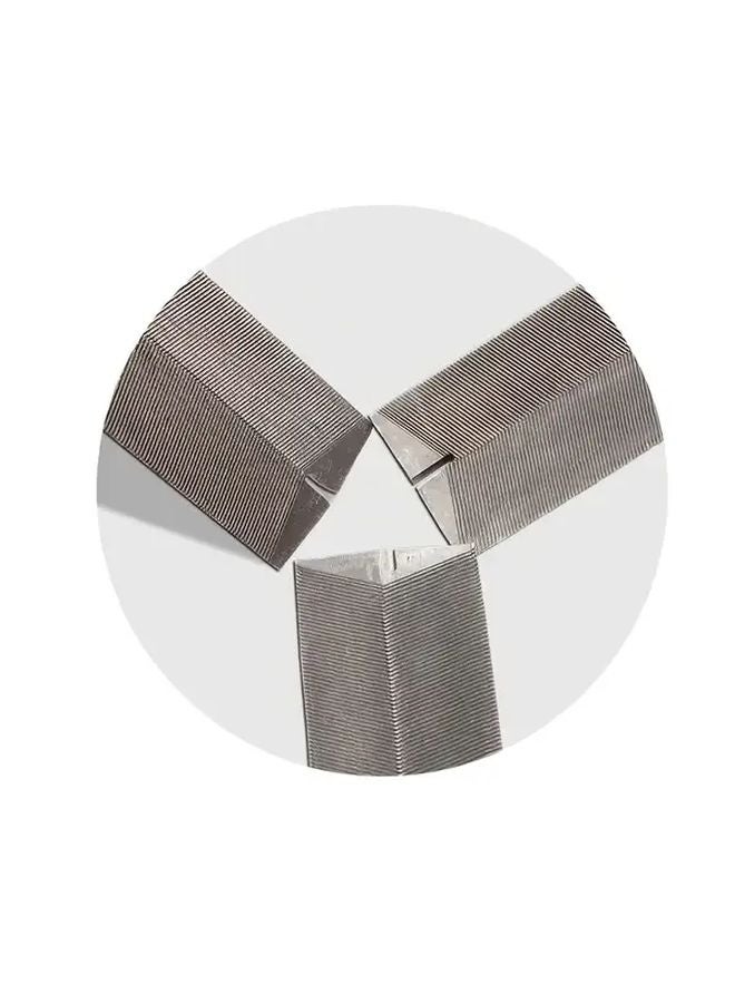 2pcs Red Handle Diamond File Razor Shape Woodworking Grinding Tool Triangular Steel File - Image 3