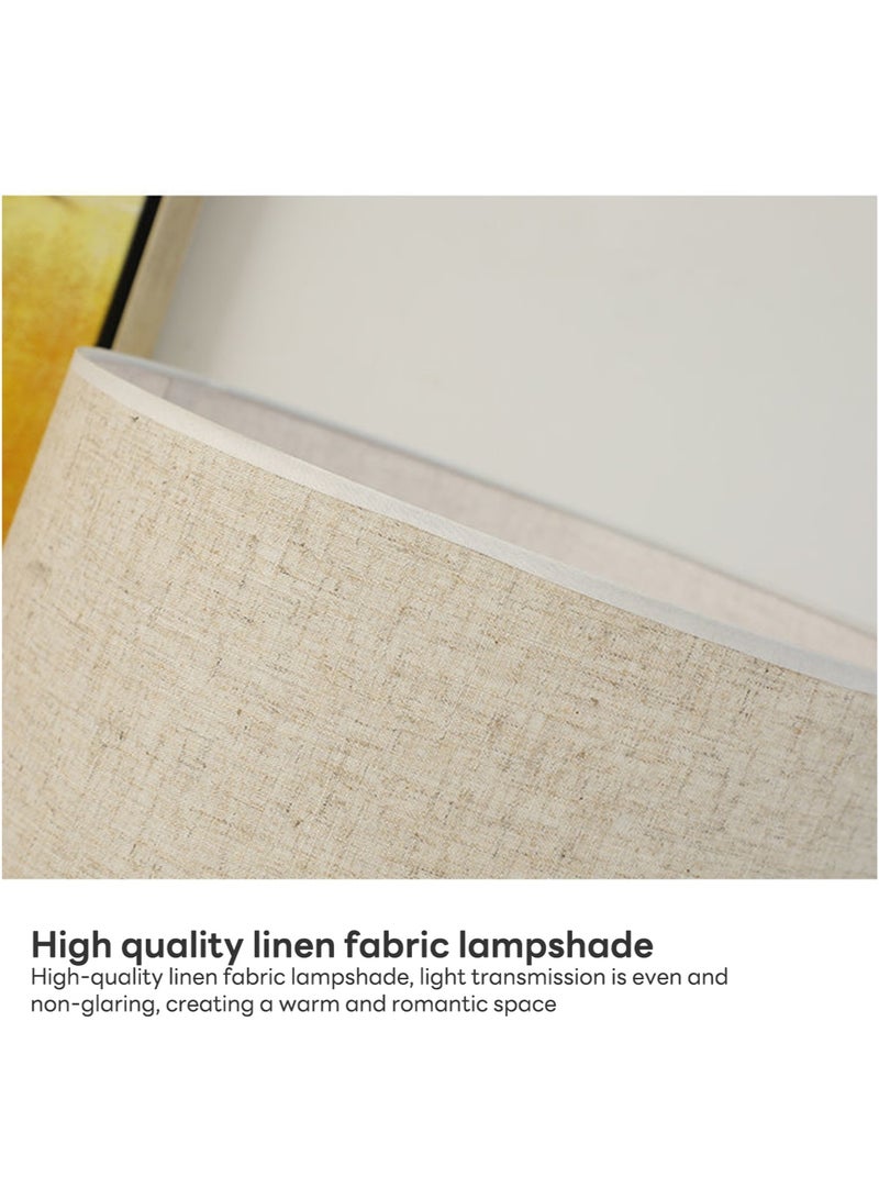 شاربدو مصباح أرضي بتصميم نورديك بسيط، إضاءة دافئة، مناسب لغرفة المعيشة وغرفة النوم، مزود بحامل مصباح LED بقوة 7 واط، لون أبيض، طوله 145 سم - Image 4