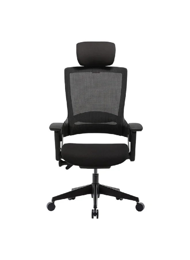 Micasa High Back Ergonomic Mesh Office Chair with Wheels Black 72.5 x 43.5 x 68.5 cm MC-MELLETE