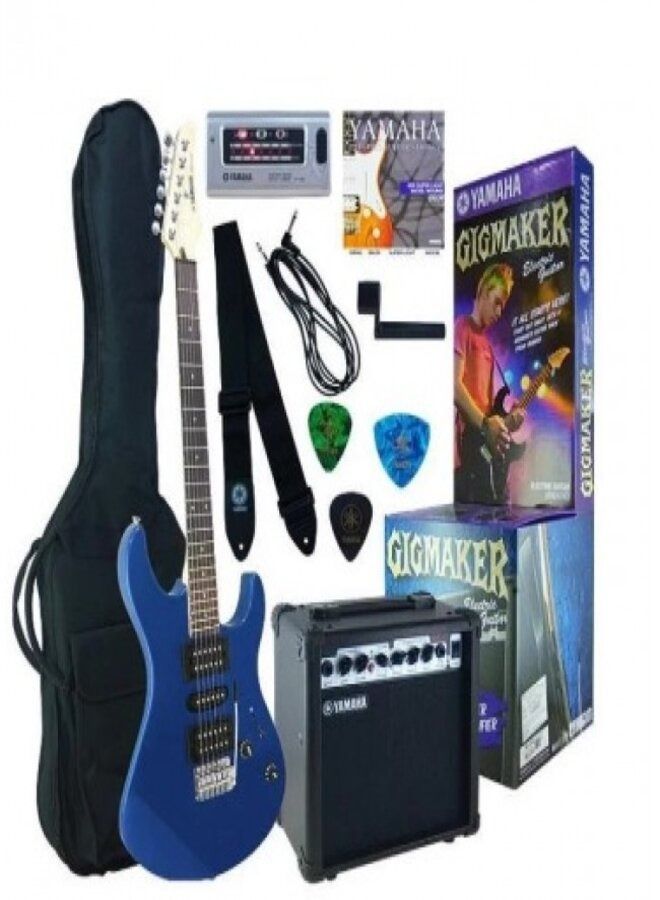 Yamaha EG112GPII MTU Electric Guitar Package, Metallic Blue