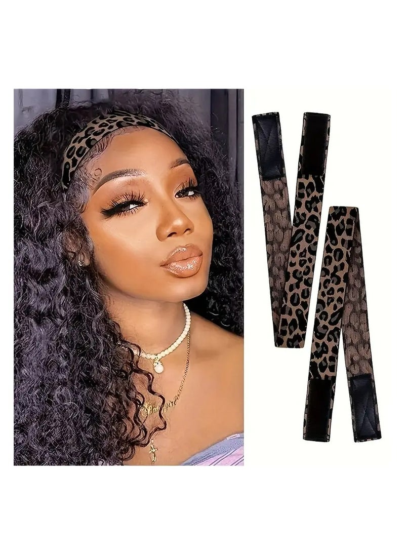 LANGMANNI Elastic Bands for Wigs Edges Lace Melting Band for Lace Wigs Thick Laying Adjustable Bands Edge Wrap to Lay Edges Lace Frontal Melt Band for Wigs, Edge Laying Band for Women  - Image 1