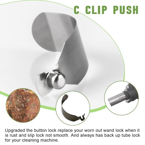 CHAR YONG Replacement for Rainbow Vacuum Cleaner C-Clip Push Button Locks for E-Series Wand（2 pack） - Image 4