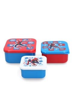 3-Piece Spiderman Themed Square Shaped Plastic Nesting Snack Box Set Multicolor - pzsku/ZF22BF4C7F99D52E059CFZ/45/_/1723988965/f619d5ec-01eb-4f8b-a55a-75ab5a545769