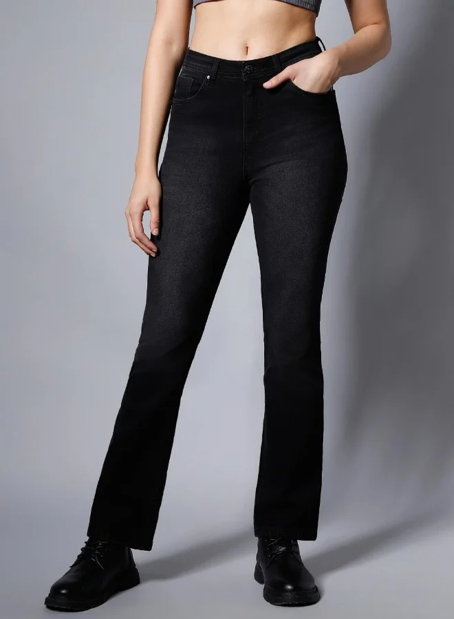 HIGH STAR Women Black Jeans