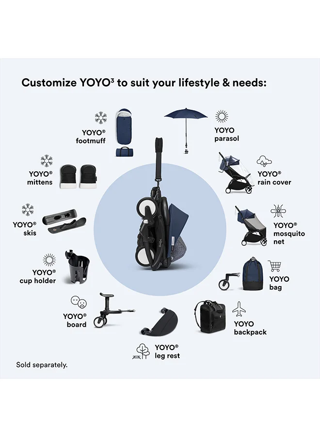ستوك Yoyo 6+ Color Pack Air France Blue, Stylish Color Pack For Yoyo 6+ In Air France Blue