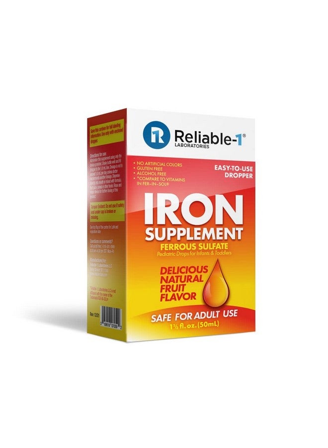 Reliable-1 Laboratories Ferrous SULFATE/Pediatric Drops for Infants & Toddler Iron Supplement (2-Pack)  - Image 3