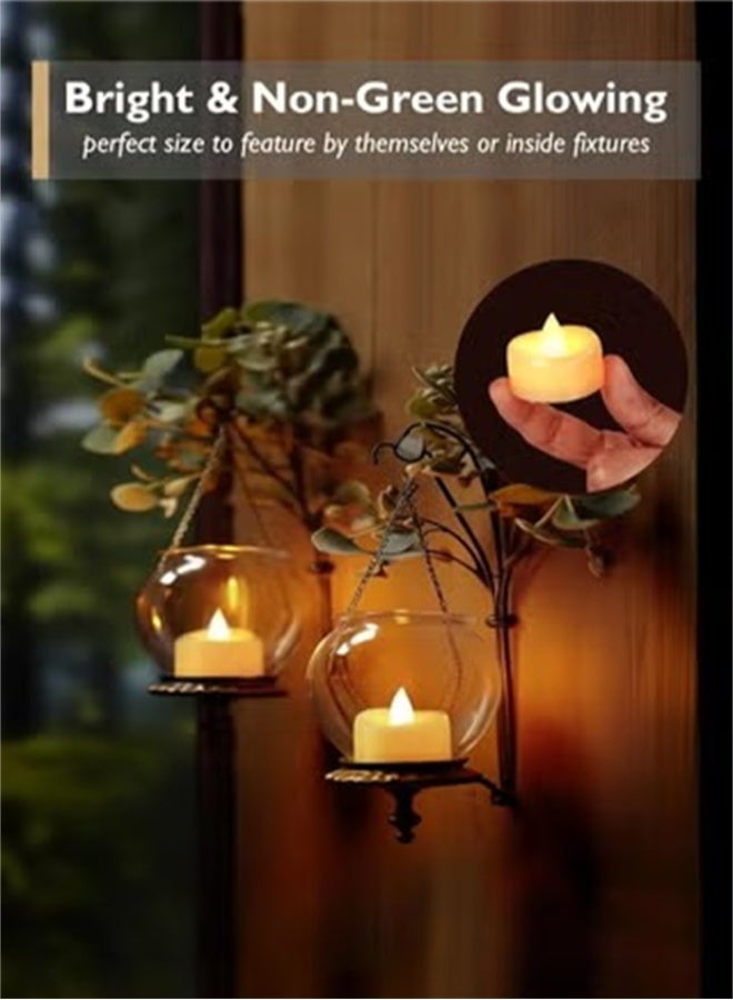 HOMESTAR 24pcs LED Flameless Flickering Candles, Battery-Powered Electric Tea Light Set for Home Decor, Birthday, Gifts (Warm White) - Image 5