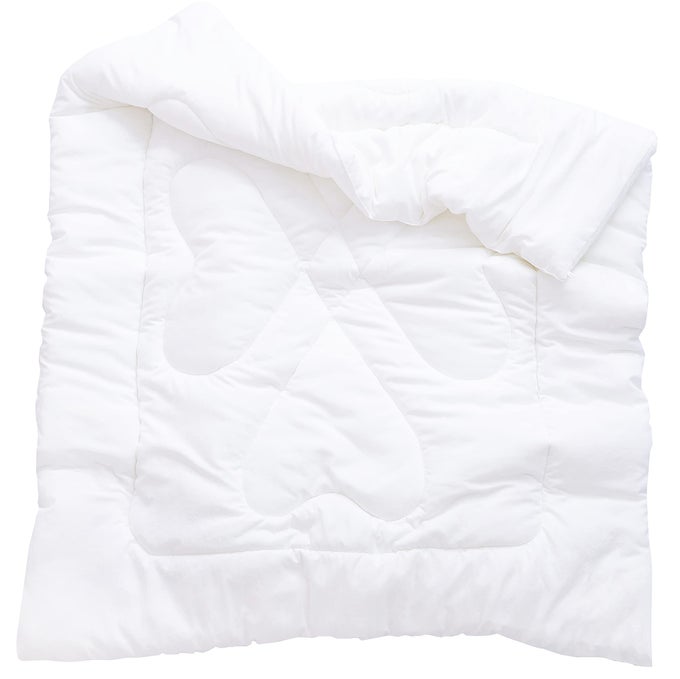 JPINNO DOWN ALTERNATIVE COMFORTER CRIB QUILT TODDLER WHITE BLANKET LIGHTWEIGHT DUVET INSERT MACHINE WASHABLE 47 X 59