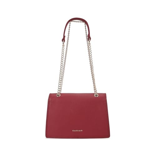 Fastrack Casual Sling Bag with Lock Closure for Girls, Medium Size with Internal Organiser, Handheld Design and Metal Chain Sling - Image 5