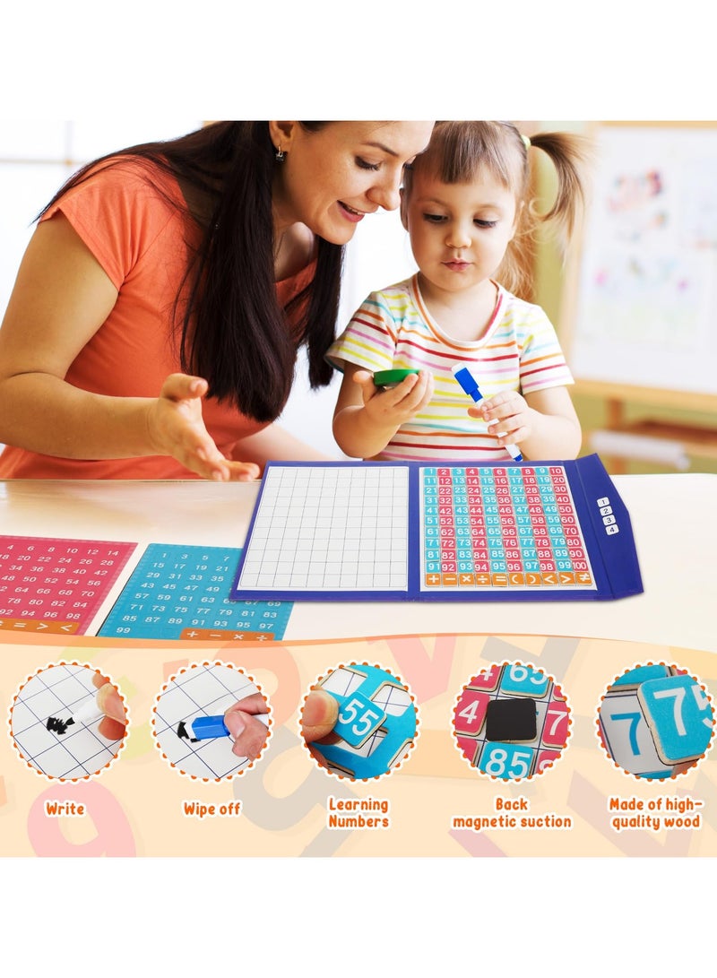 SYOSI Magnetic Fraction Tiles  Alphabet Puzzle, Fractions Manipulatives Educational, Magnetic Fraction Educational Puzzle, Math Manipulatives for Elementary School Early Math Skills (B-Style) - Image 4