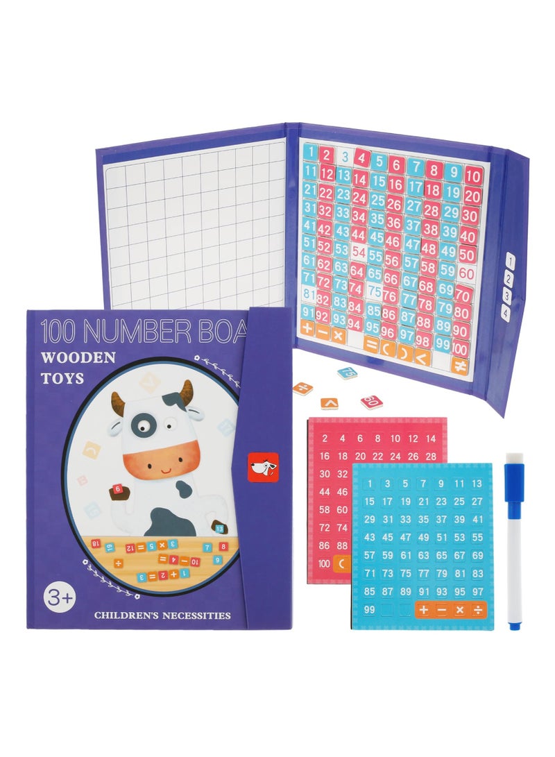 SYOSI Magnetic Fraction Tiles  Alphabet Puzzle, Fractions Manipulatives Educational, Magnetic Fraction Educational Puzzle, Math Manipulatives for Elementary School Early Math Skills (B-Style) - Image 1