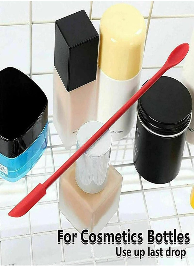 GGOOT - Mini Silicone Spatula | Jar Spatula Last Drop Small Spatulas,Durable Double-End Mini Scr Reduce Waste, Spatula Lotion Stirrer for Food Bottles Beauty Products - Image 1