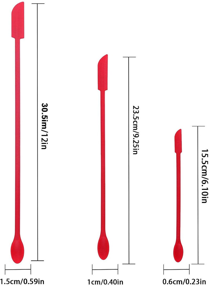 GGOOT - Mini Silicone Spatula | Jar Spatula Last Drop Small Spatulas,Durable Double-End Mini Scr Reduce Waste, Spatula Lotion Stirrer for Food Bottles Beauty Products - Image 1