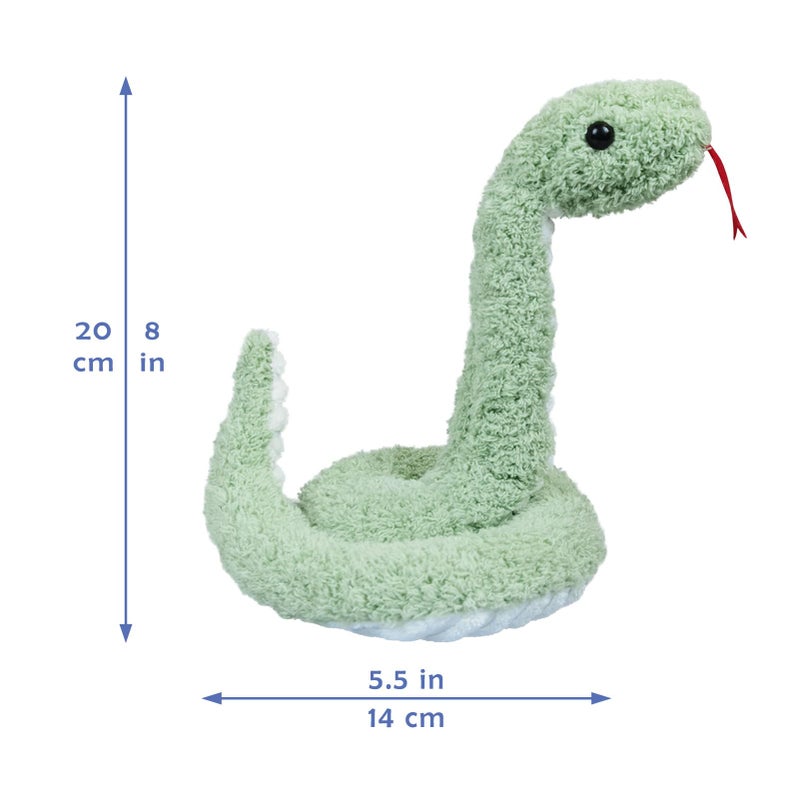 Doindute Green Plush Snake Stuffed Animal Toy, Soft Cuddly Plushie Hugger Toy for Boys & Girls, Gifts for Kids or Girlfriend, 17 Inches - Image 3