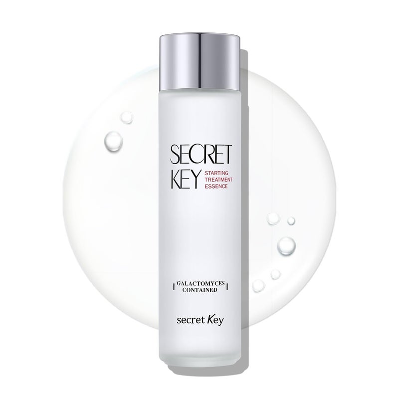 SECRETKEY Starting Care Essence Toner, Galactomyces Ferment Filtrate with Adenosine for Radiance Glass Skin, Hydrating Essence, Helps Improve Uneven Skin Tone, Korean Skin Care (5.24 Fl Oz / 155ml)
