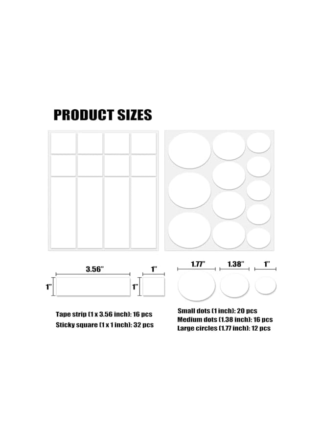 PROMASS Double sided wall mounting tape, paste poster tape strips and dots, removable mounting dot tape for home decor, arts and crafts, holiday party supplies  - Image 5