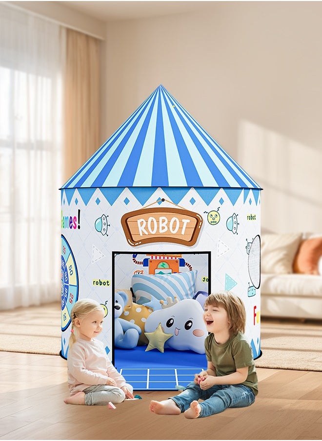 Soft Touch - 4 in 1 Play Tent for Toddler Boys Girls Lightweight Portable Foldable Indoor Outdoor Playhouse with 3 Fun Games Toys Kids Tent Playset Castle Tent Pop Up Tent with Carrying Bag - Image 1