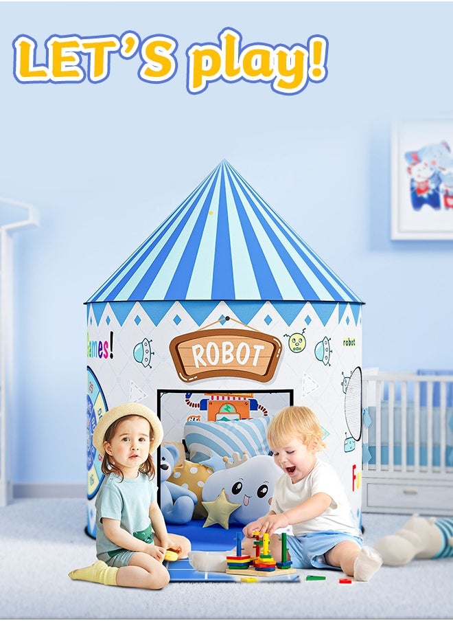 Soft Touch - 4 in 1 Play Tent for Toddler Boys Girls Lightweight Portable Foldable Indoor Outdoor Playhouse with 3 Fun Games Toys Kids Tent Playset Castle Tent Pop Up Tent with Carrying Bag - Image 1