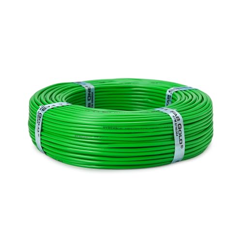 CabONE 1.5 SQ.MM FR PVC Insulated Copper Electrical Wire, 90 Meter (Green, Pack of 2) | ISI Marked Fire Retardant Single Core Cable for Home Wiring - Image 5