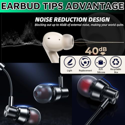 WenTigDY Earbud Replacement Tips 54Pcs,3 Sizes S/M/L, 9 Colors Silicone Tips Headphone Covers Ear Bud Rubber Tips Silicone Earbud for Ears Headphone Ear Covers Replacement (Inner Hole 3.8mm -5.1mm) - Image 5