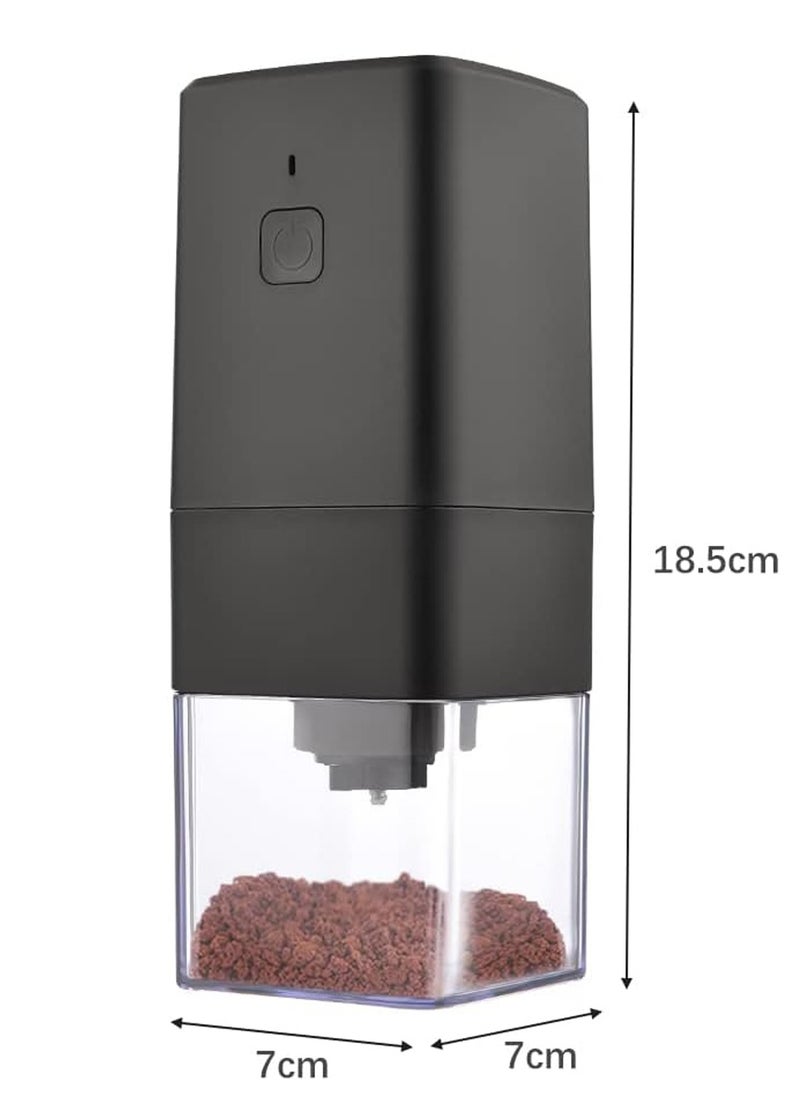 Mini Coffee Grinder, Rechargeable Automatic Grinder 1300mAh, Portable Coffee Bean Grinder for Home Travel Office