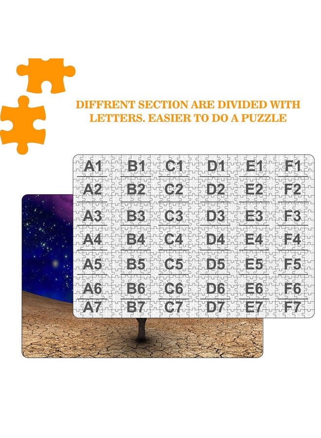 Webby Galaxy in Night Sky Wooden Jigsaw Puzzle, 500 Pieces - Image 3