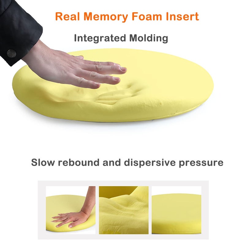 Sigmat Memory Foam Seat Cushion Anti-Slip Soft Round Stool Cushion Chair Pad 13 Inch Graphic - Image 3